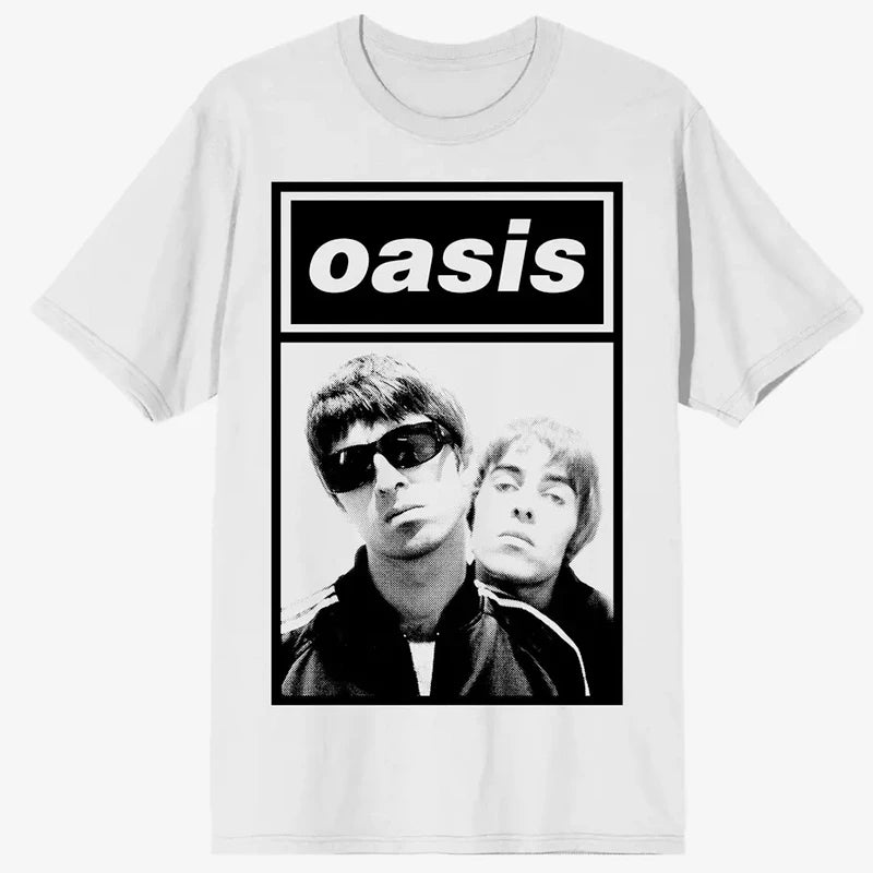 Oasi Band Logo Rock Band Vintage Women Print T-shirt Cotton Men T Shirt New Tee Tshirt Womens Tops women clothing