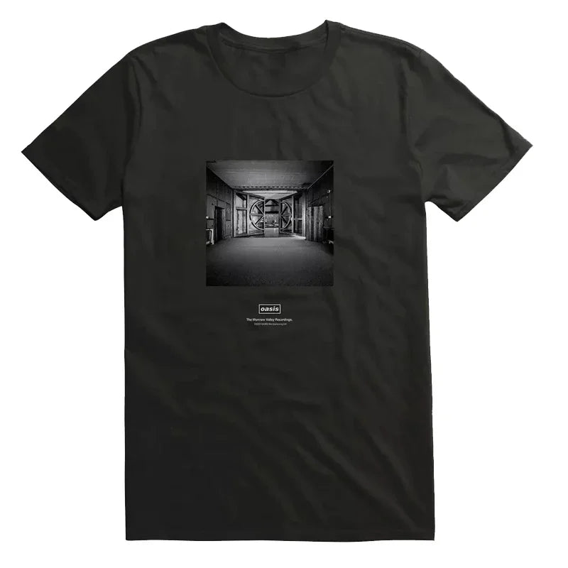 Oasis Black T-shirt Photo Print in the Front Various Sizes