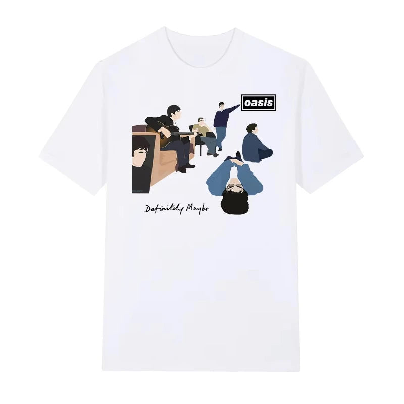 Oasis Definitly Maybe Vintage White T-shirt