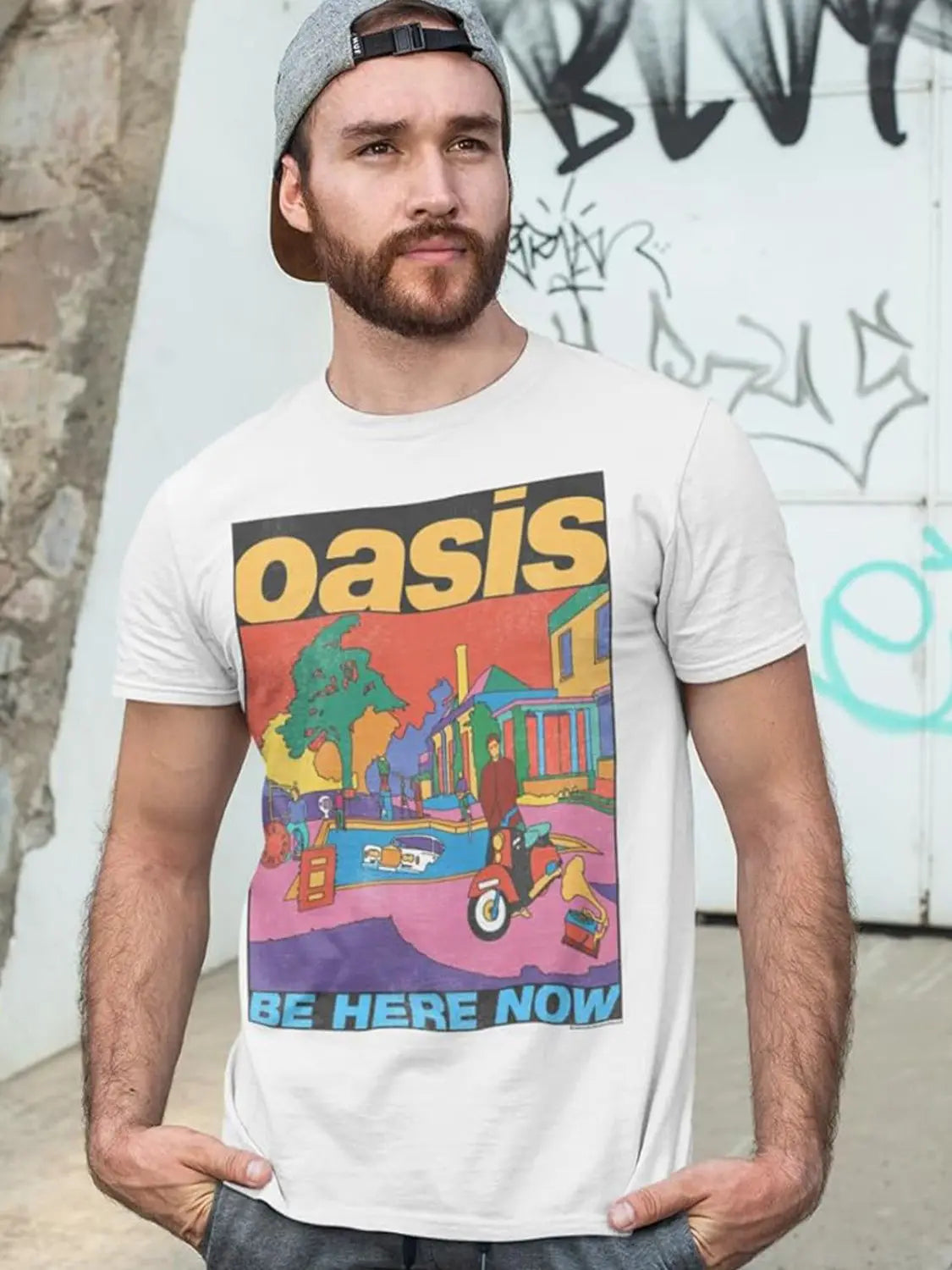 Oasis Oasis Band Summer New European and American Retro Casual Rock Music Trendy Brand Cotton Men's Short Sleeve T-Shirt