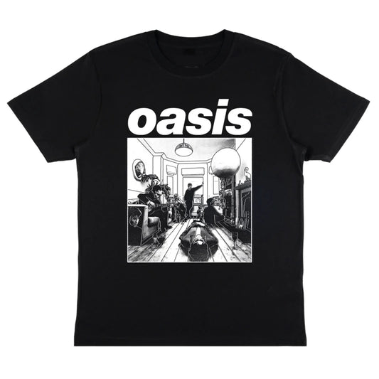 Hip Hop Street T Shirt Oasis Band Women Men Cotton Oversized Tees Oasis Rock Short Sleeve Men's T-shirt High Quality Streetwear