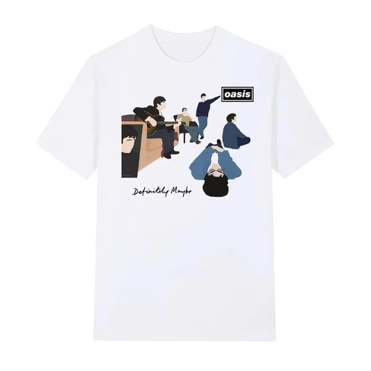 Oasis Definitly Maybe Vintage White T-shirt