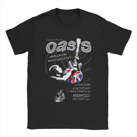 Rock Band O-Oasis Classic T-Shirt for Women Men Cotton T Shirt Y2K Short Sleeve Tee Shirt Summer Fashion Clothing Gift for Fans