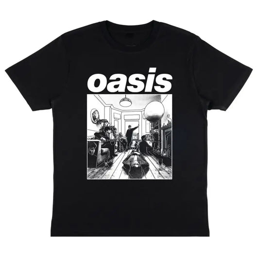Oasis Oasis Band Summer New European and American Retro Casual Rock Music Trendy Brand Cotton Men's Short Sleeve T-Shirt