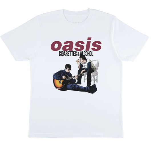 Hip Hop Street T Shirt Oasis Band Women Men Cotton Oversized Tees Oasis Rock Short Sleeve Men's T-shirt High Quality Streetwear