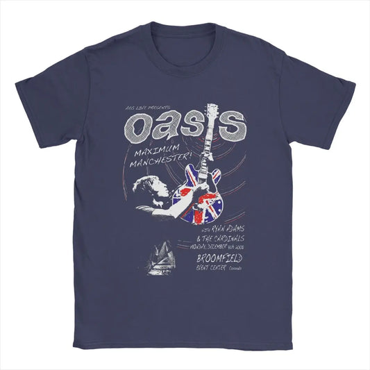 Rock Band O-Oasis Classic T-Shirt for Women Men Cotton T Shirt Y2K Short Sleeve Tee Shirt Summer Fashion Clothing Gift for Fans