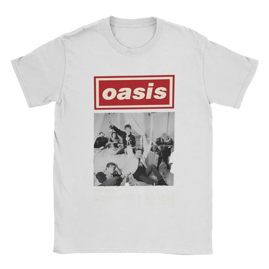 Rock Band O-Oasis Classic T-Shirt for Women Men Cotton T Shirt Y2K Short Sleeve Tee Shirt Summer Fashion Clothing Gift for Fans